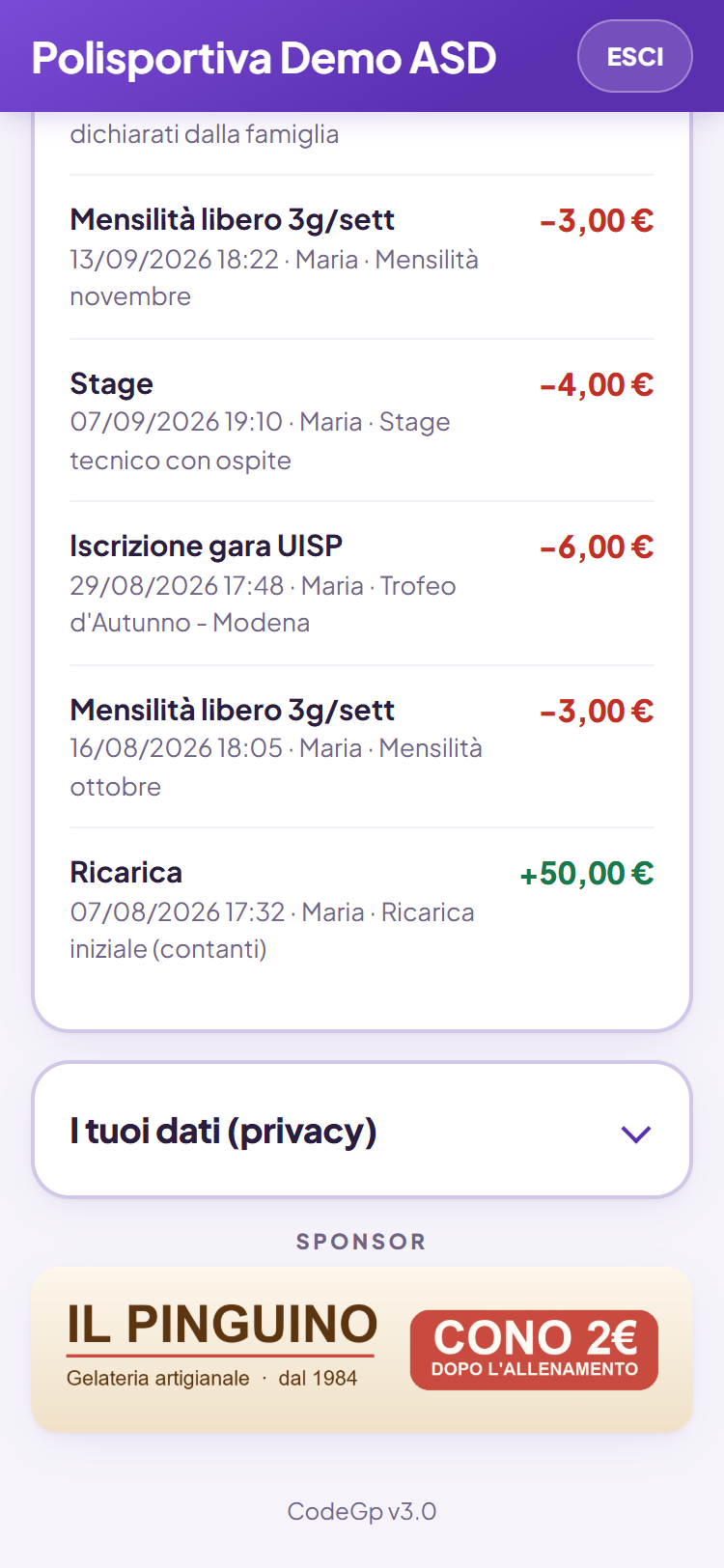 In fondo alla pagina della famiglia: i movimenti e il secondo sponsor